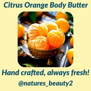Citrus orange whipped body butter hand crafted